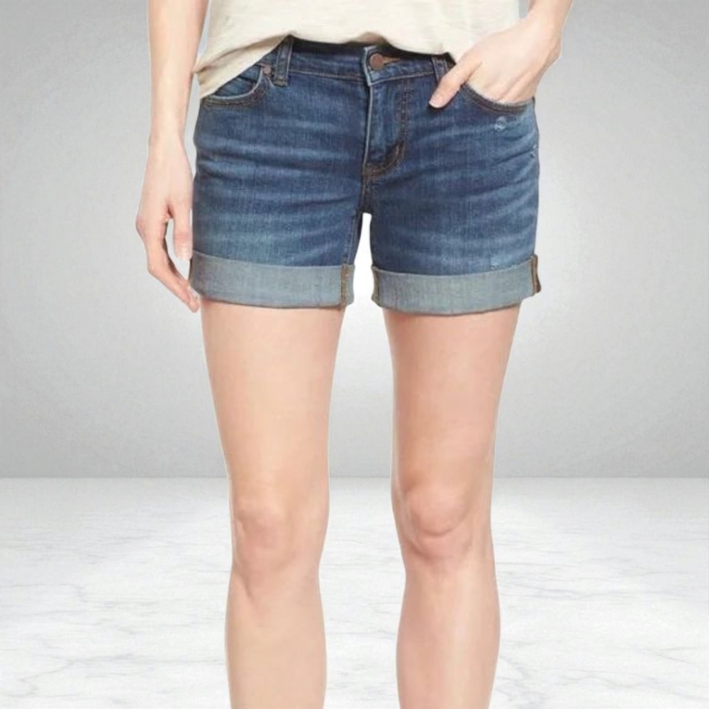 Caslon Blue Jean Cuffed Boyfriend Shorts